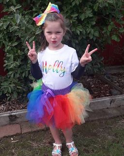 Rainbow tutu skirt