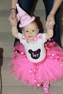 Mayhem Creations MiniM Tutu and onesie first birthday outfit