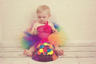 Mayhem Rainbow cake smash tutu