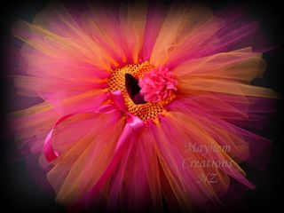 Mayhem Creations Orange Burst tutu skirt