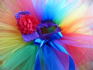 Mayhem Rainbow Tutu and matching headband