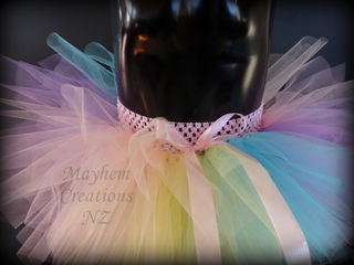 Mayhem Creations Pastel Rainbow Tutu Skirt