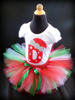 Mayhem Creations Xmas Tutu Skirt and Tshirt Outfit