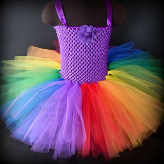 Mayhem Creations NZ Rainbow tutu dress