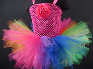 Mayhem Rainbow Tutu Dress Pink