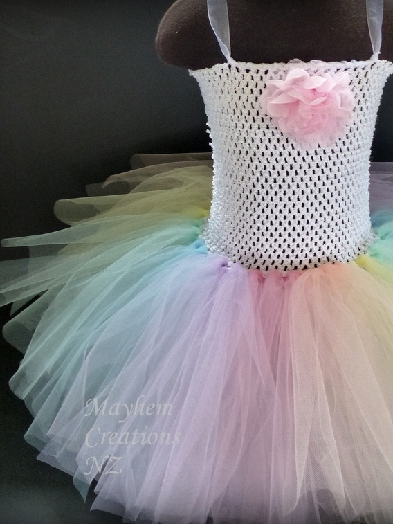 Pastel Rainbow Tutu Dress