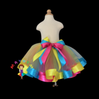 Ribbon Trim Tutu Skirt